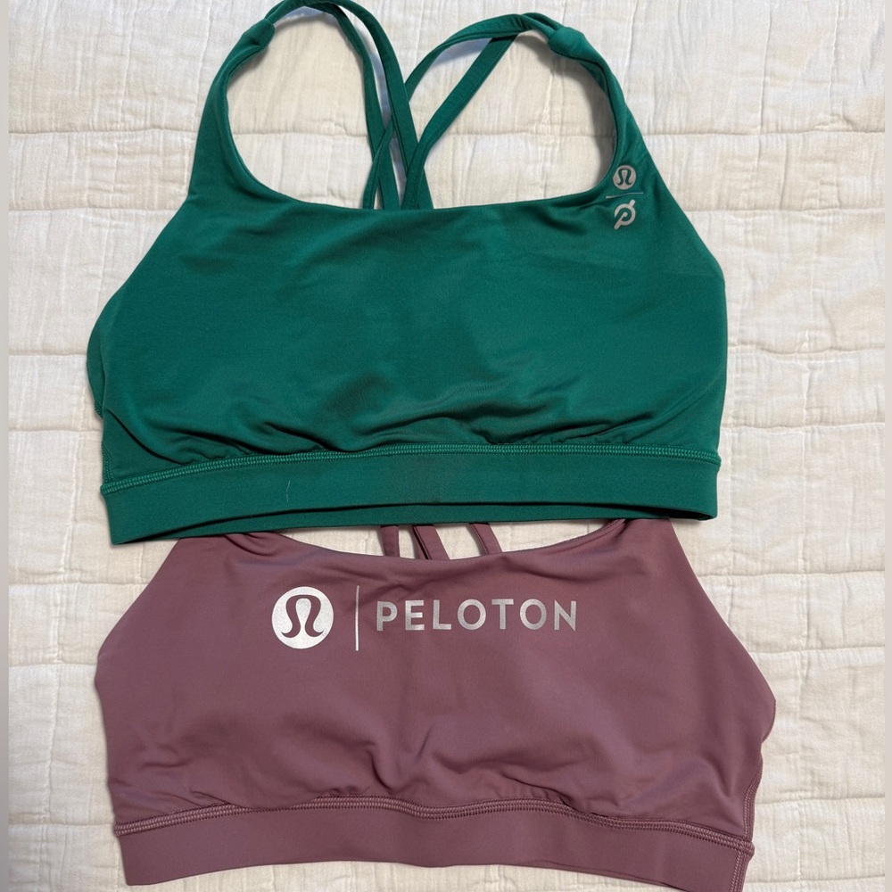 Set of 2 Lululemon Energy Bras x Peloton - Size 8